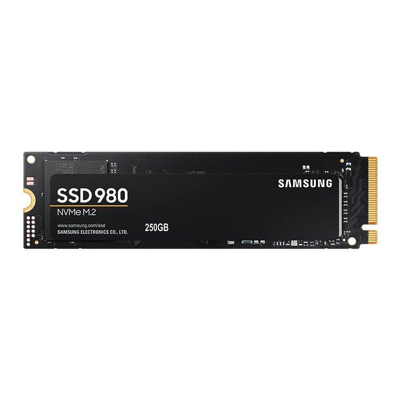 SSD Samsung 980, 250GB, M.2 2280, PCIe NVMe, Leitura 2900 MB/s, Gravacao 1300 MB/s, MZ-V8V250BW