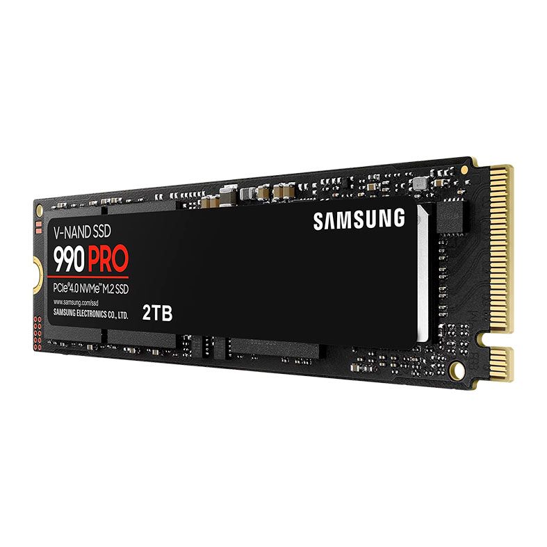 SSD Samsung 990 PRO, 2TB, M.2 2280, PCIe NVMe, Leitura 7450 MB/s, Gravacao 6900 MB/s, MZ-V9P2T0BW