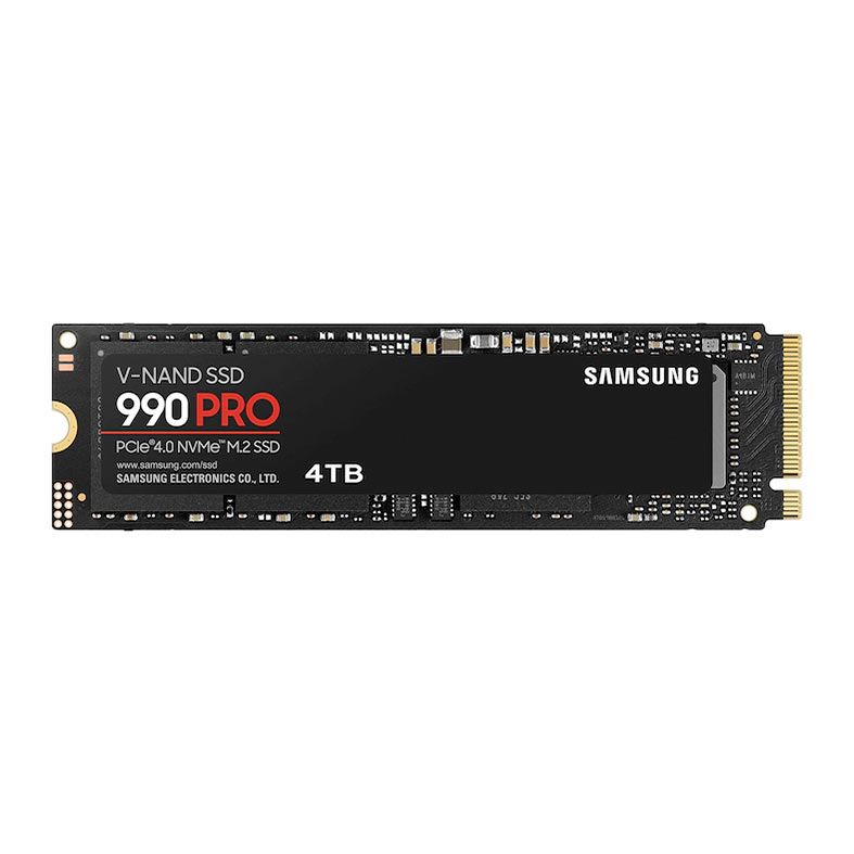 SSD Samsung 990 PRO, 4TB, M.2 2280, PCIe NVMe, Leitura 7450 MB/s, Gravacao 6900 MB/s, MZ-V9P4T0
