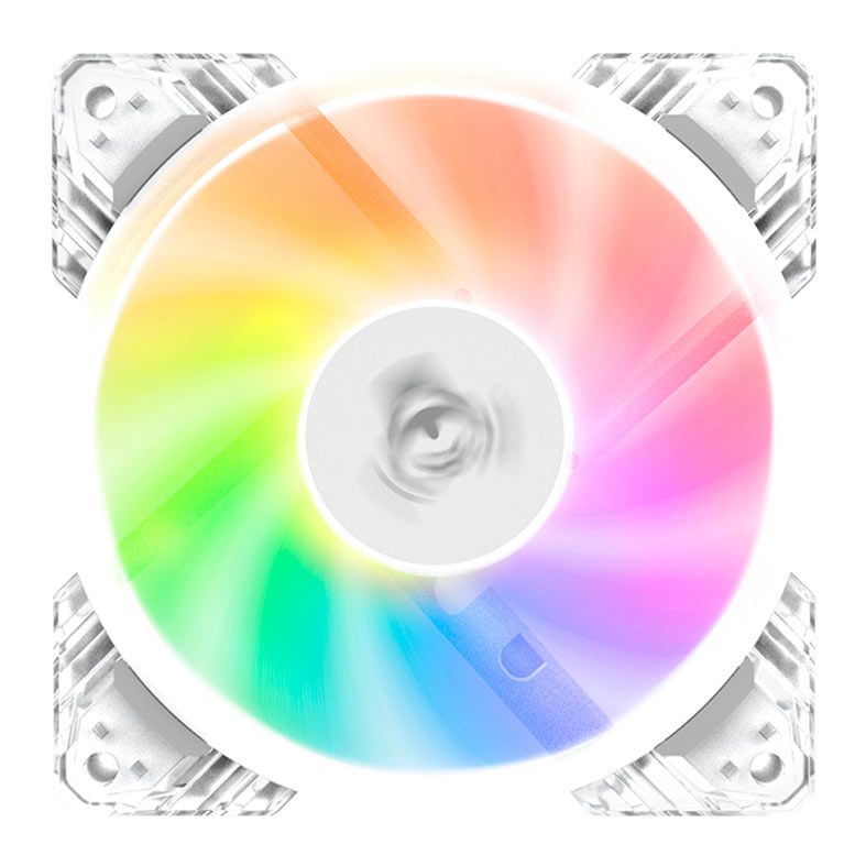 Kit ventoinhas Alseye N12-W, ARGB, 3x120mm, Branco, N12-W-KIT-ALSEYE