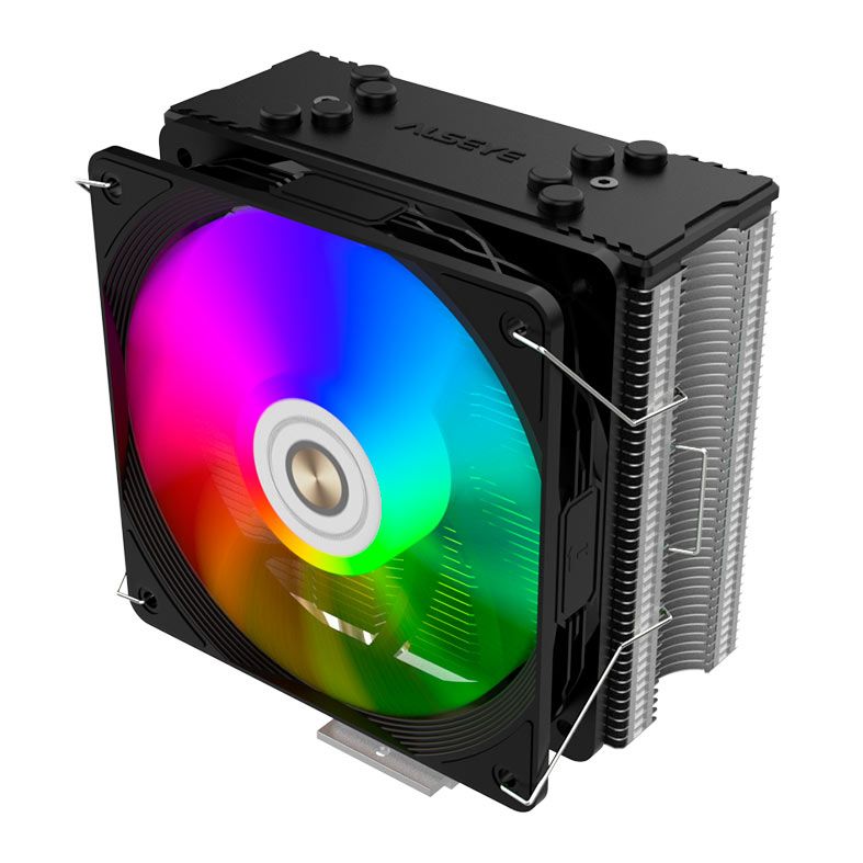 Cooler Para Processador Alseye Neo N120-B, RGB, 120mm, Preto, N120-B-ALSEYE