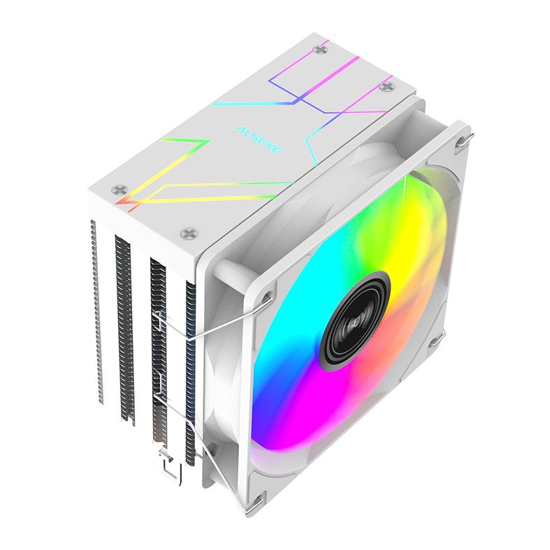 Cooler para Processador Alseye N120 SE COV, RGB, 120mm, Branco, N120-SE-COV-WH