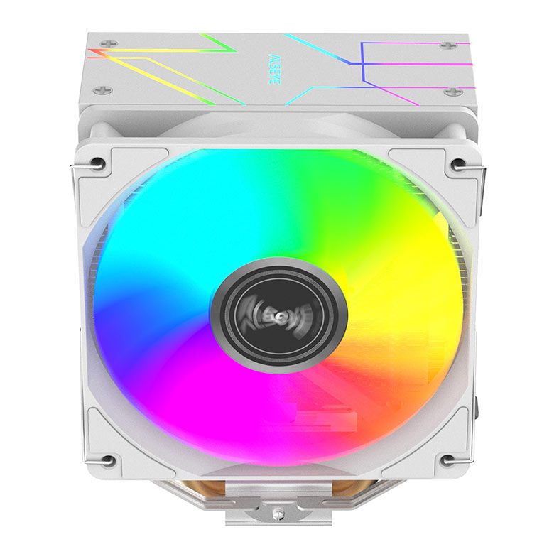 Cooler para Processador Alseye N120 SE COV, RGB, 120mm, Branco, N120-SE-COV-WH