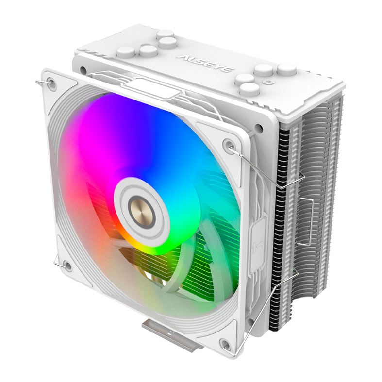 Cooler Para Processador Alseye Neo N120-W, RGB, 120mm, Branco, N120-W-ALSEYE
