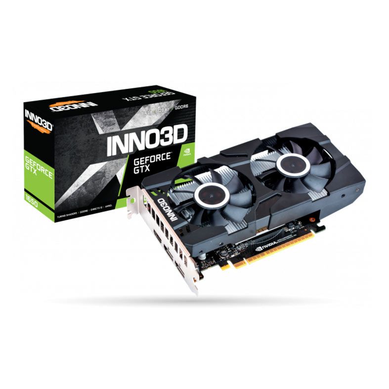Placa de Video INNO3D Geforce GTX 1650 Twin X2 OC V2, 4GB, GDDR6, 128-bit, N16502-04D6X-1720VA30