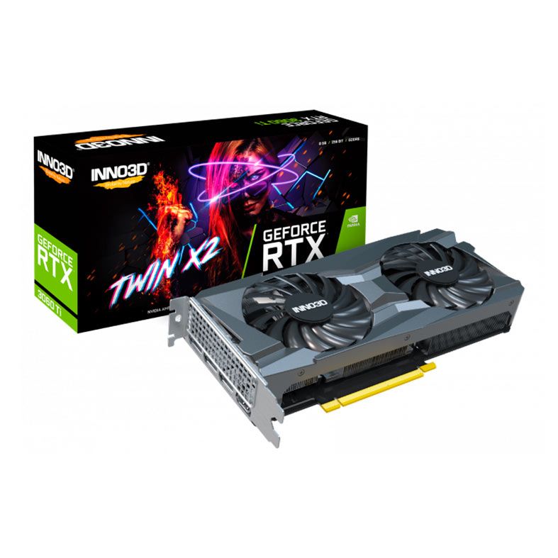 Placa de Video INNO3D GeForce RTX 3060 Ti Twin X2 LHR, 8GB, GDDR6, 256-bit, N306T2-08D6-119032DH