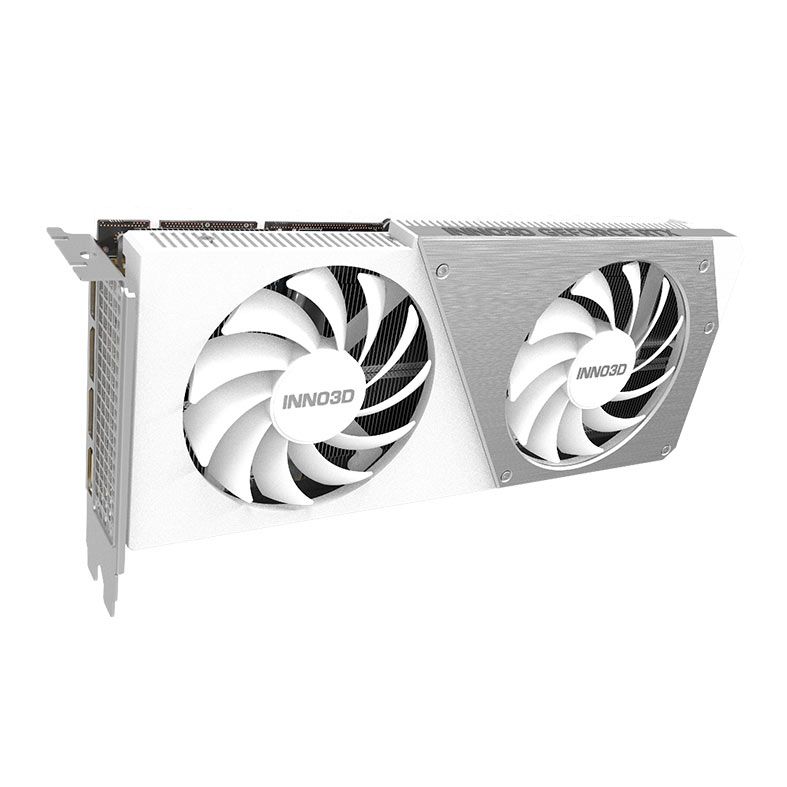 Placa de Video INNO3D GeForce RTX 4060 Ti Twin X2 OC White, 16GB, GDDR6, 128-bit, N406T2-16D6X-178055W
