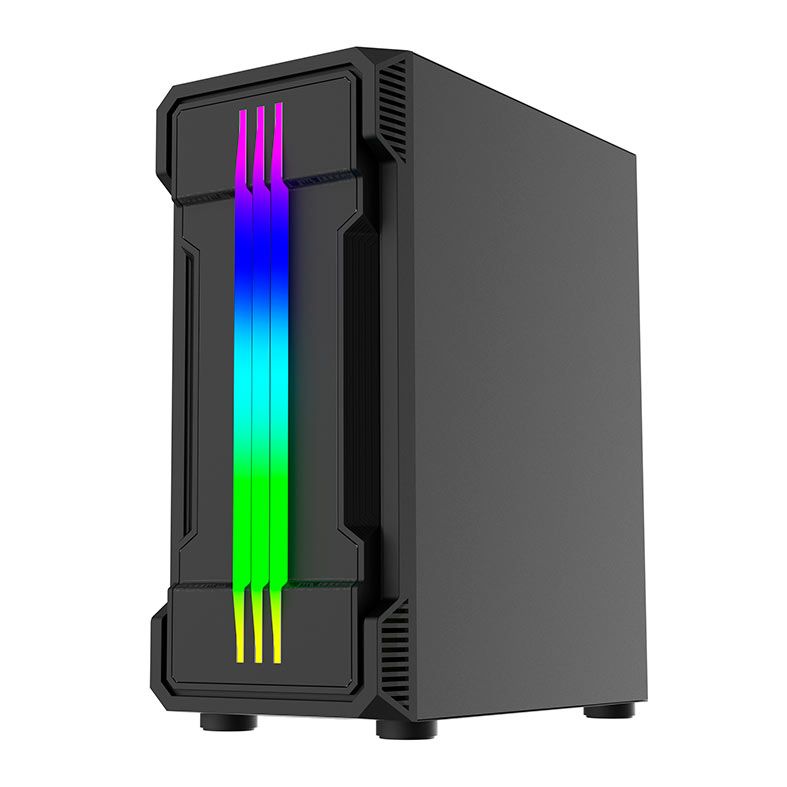 Gabinete Gamer Alseye N90, RGB, Mid-Tower, Lateral de Vidro, Preto, N90-BK