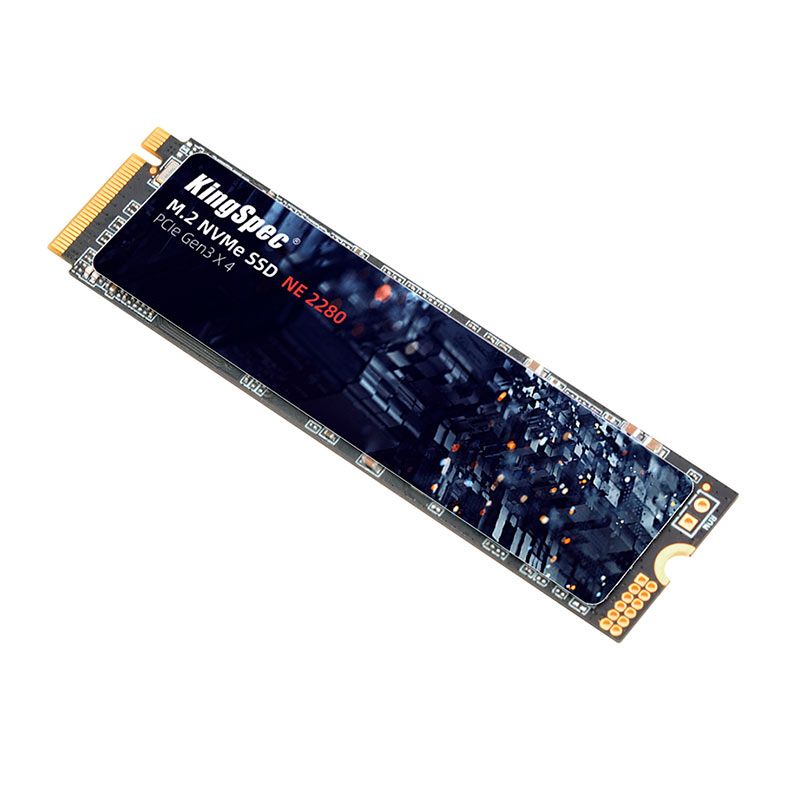 SSD Kingspec, 128GB, M.2 2280, PCIe NVMe, Leitura 1800MB/s, Gravacao 600MB/s, NE-128-2280
