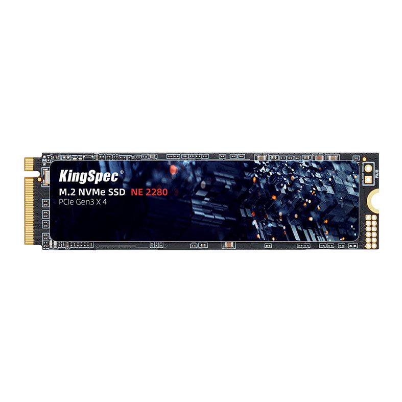 SSD Kingspec, 512GB, M.2 2280, PCIe NVMe, Leitura 2400MB/s, Gravacao 1700MB/s, NE-512-2280