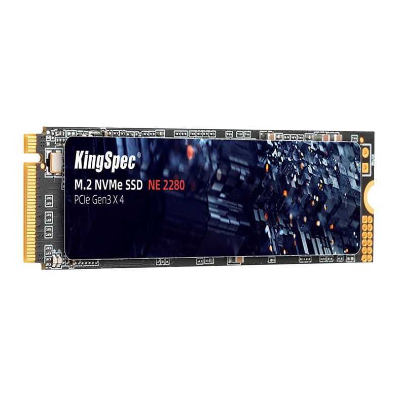 SSD Kingspec, 512GB, M.2 2280, PCIe NVMe, Leitura 2400MB/s, Gravacao 1700MB/s, NE-512-2280