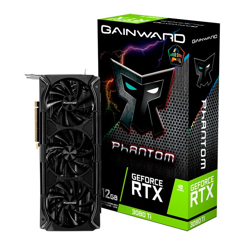 Placa de Video Gainward GeForce RTX 3080 Ti Phantom, 12GB, GDDR6X, 384-bit, NED308T019KB-1020M