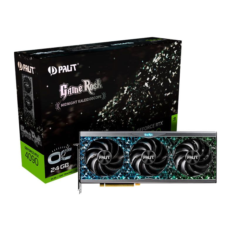 Placa de Video Palit GeForce RTX 4090 Game Rock OC, 24GB, GDDR6X, 384-bit, NED4090S19SB-1020G