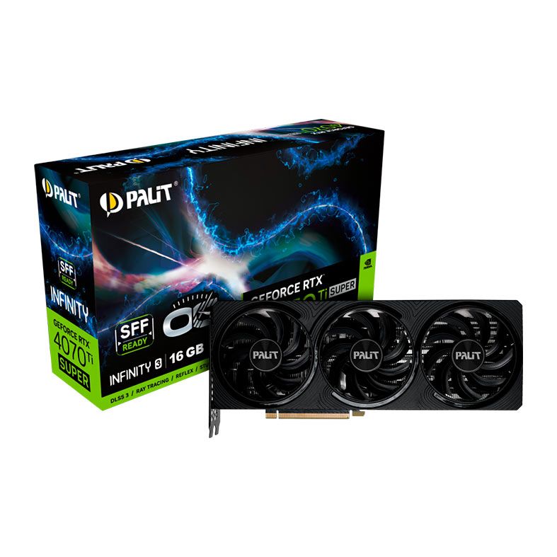 Palit RTX4070Ti Super グラフィックボード Geforce Placa de Video Palit GeForce RTX 4070 Ti Super JetStream OC, 16GB