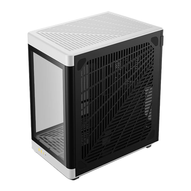 Gabinete Gamer Gamdias Neso P1 BW, Full-Tower, Lateral de Vidro, Preto e Branco, NESO-P1-BW