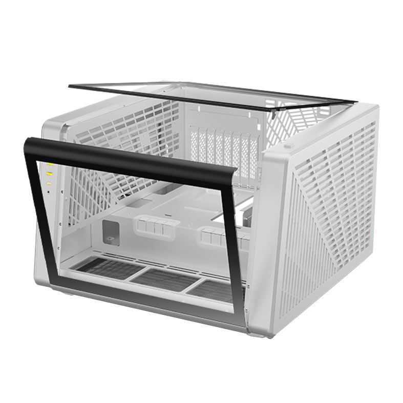 Gabinete Gamer Gamdias Neso P1 W, Full-Tower, Lateral de Vidro, Branco, NESO-P1-W