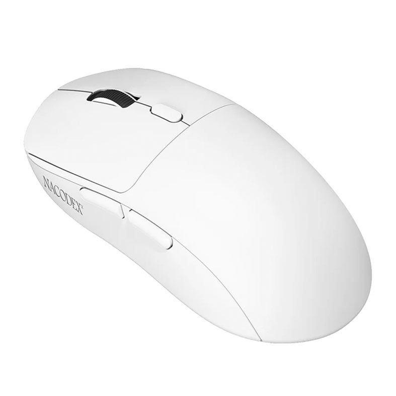 PRE VENDA - Mouse Gamer Ajazz NJ07, 12800DPI, 6 Botoes, Tri-Mode, Branco, NJ07-WH