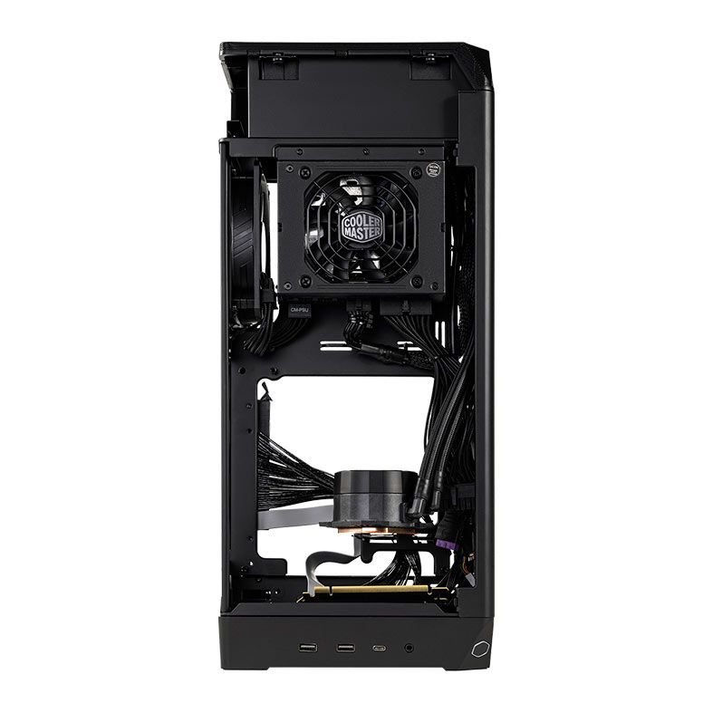 Gabinete Gamer Cooler Master Ncore 100 Max, Com 1 Fan, Fonte 850W e Water Cooler 120mm, Cinza, NR100-MNNN85-SL0