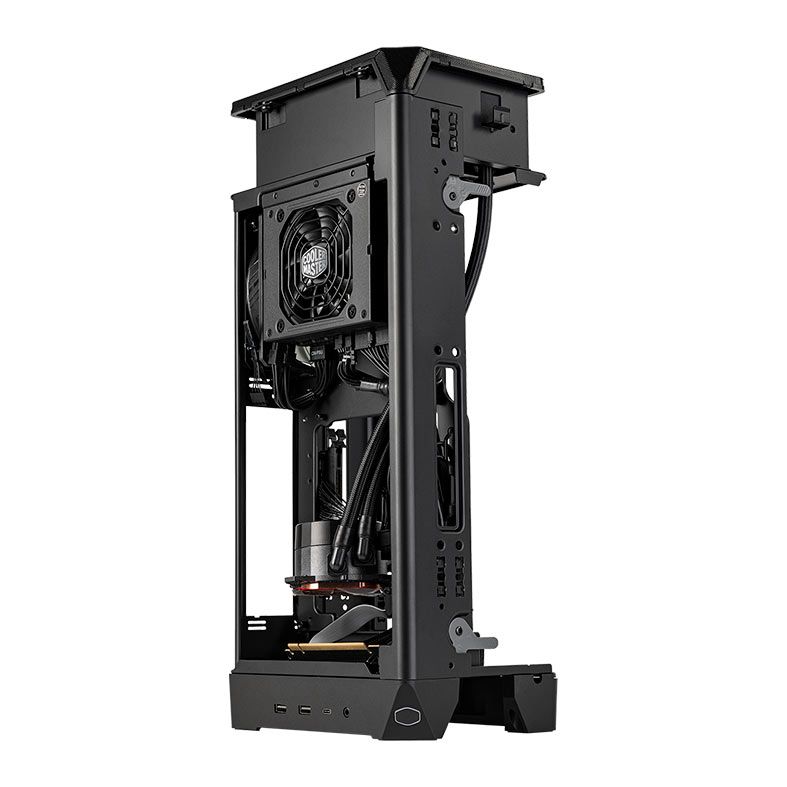 Gabinete Gamer Cooler Master Ncore 100 Max, Com 1 Fan, Fonte 850W e Water Cooler 120mm, Cinza, NR100-MNNN85-SL0
