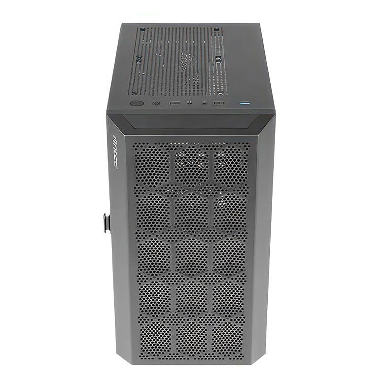 Gabinete Gamer Antec NX200M, RGB, Mini-Tower, Lateral de vidro, Com 3 Fans, Preto, NX200M-BK