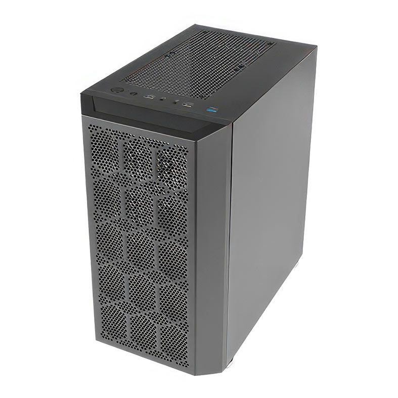 Gabinete Gamer Antec NX200M, RGB, Mini-Tower, Lateral de vidro, Com 3 Fans, Preto, NX200M-BK