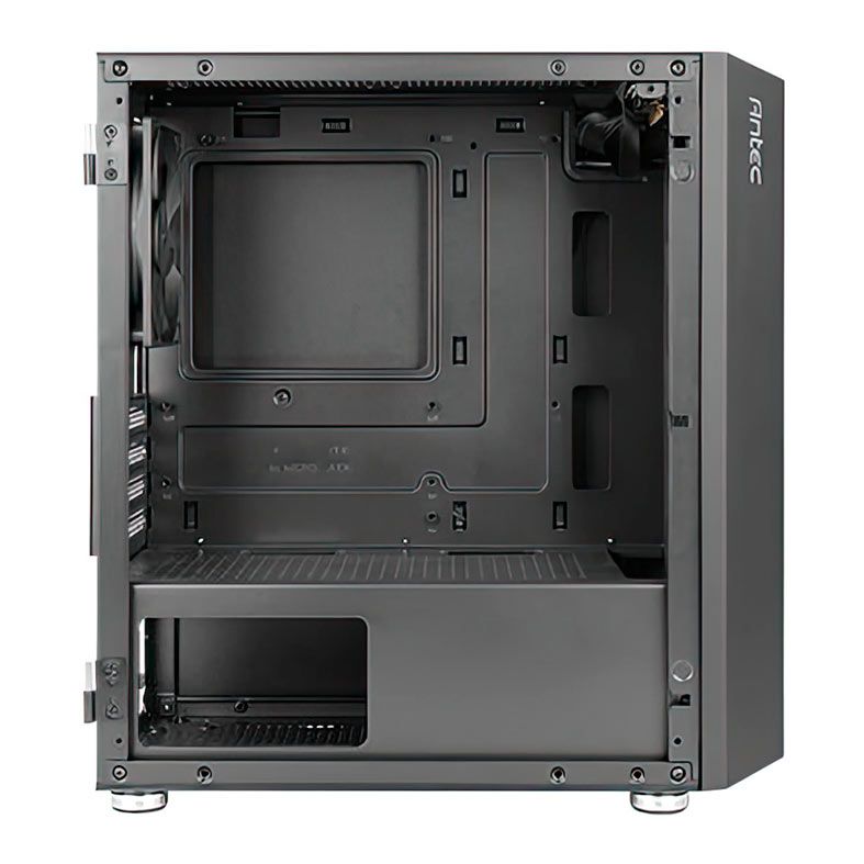 Gabinete Gamer Antec NX200M, RGB, Mini-Tower, Lateral de vidro, Com 3 Fans, Preto, NX200M-BK