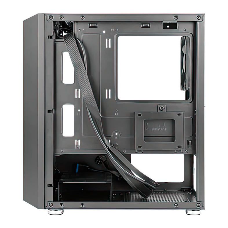 Gabinete Gamer Antec NX200M, RGB, Mini-Tower, Lateral de vidro, Com 3 Fans, Preto, NX200M-BK