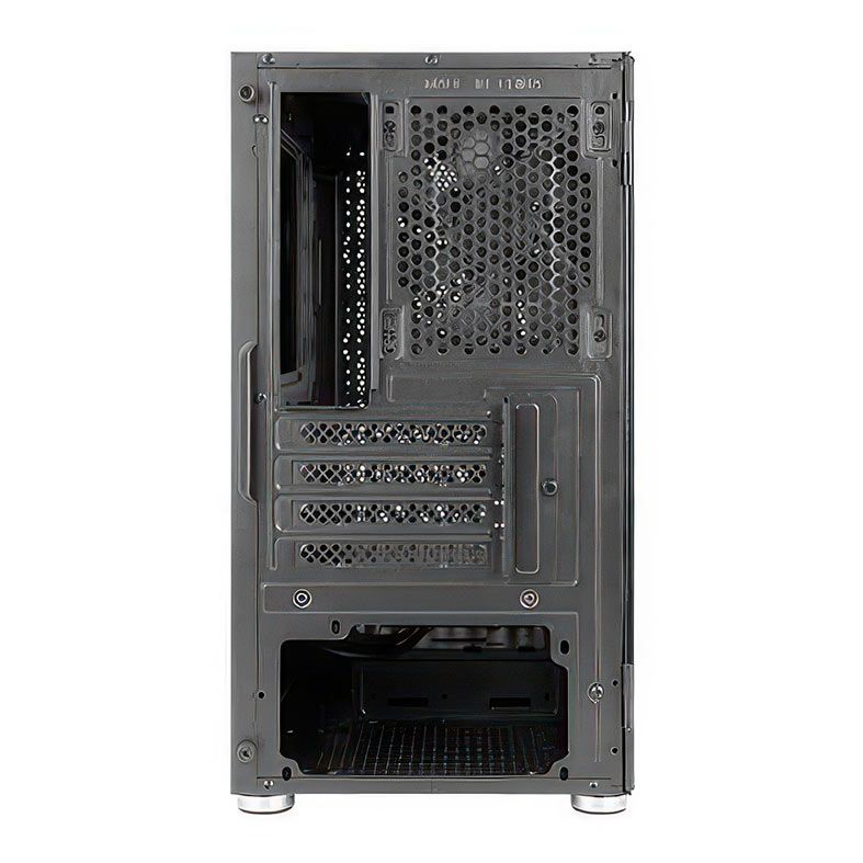 Gabinete Gamer Antec NX200M, RGB, Mini-Tower, Lateral de vidro, Com 3 Fans, Preto, NX200M-BK