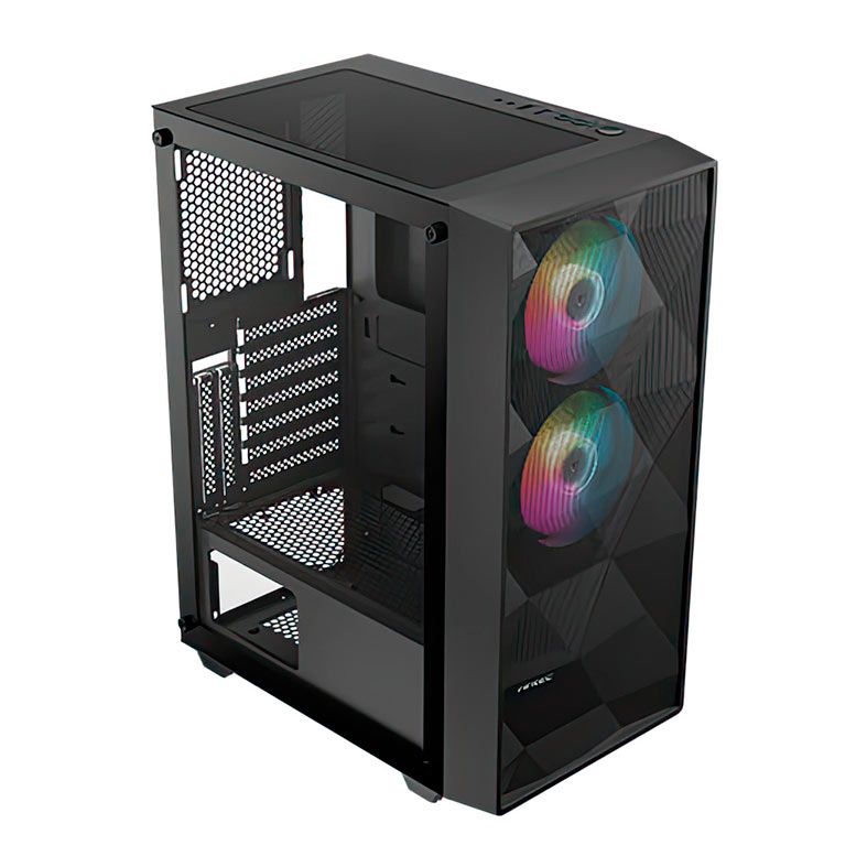 Gabinete Gamer Antec NX270 Elite, RGB, Mid-Tower, Lateral de Vidro, Com 3 Fans, Preto, NX270-ELITE