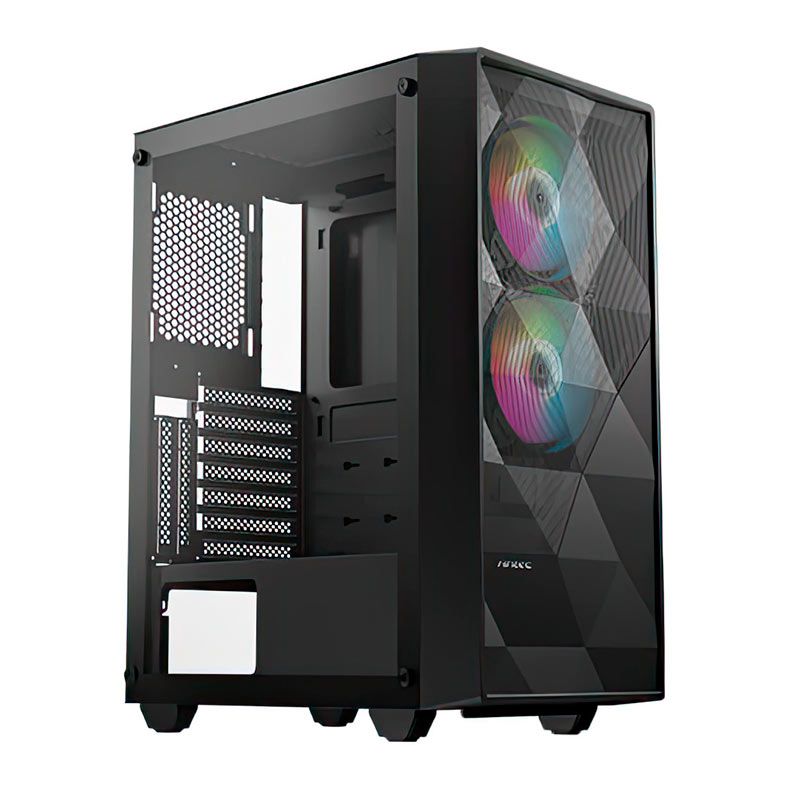 Gabinete Gamer Antec NX270 Elite, RGB, Mid-Tower, Lateral de Vidro, Com 3 Fans, Preto, NX270-ELITE