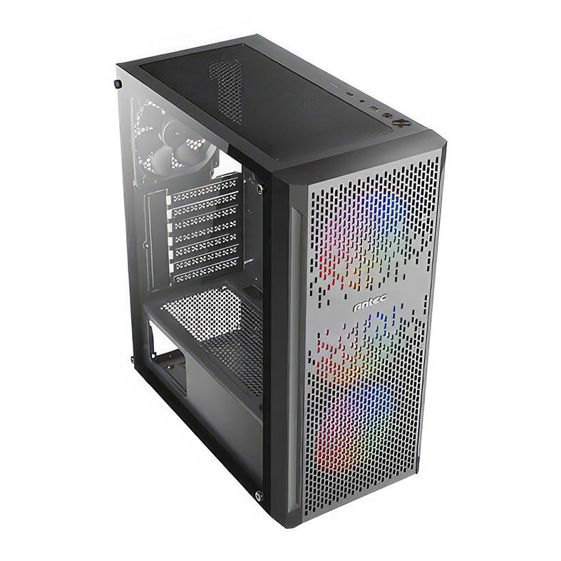Gabinete Gamer Antec NX290, RGB, Mesh, Mid-Tower, Lateral de Vidro, Preto, NX290-BK