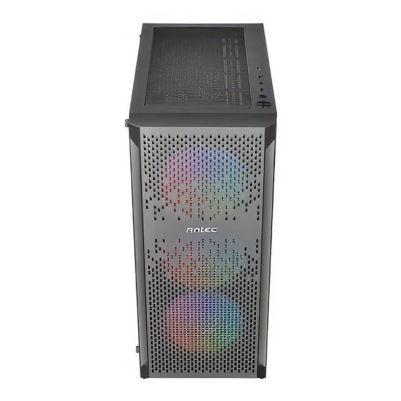 Gabinete Gamer Antec NX290, RGB, Mesh, Mid-Tower, Lateral de Vidro, Preto, NX290-BK