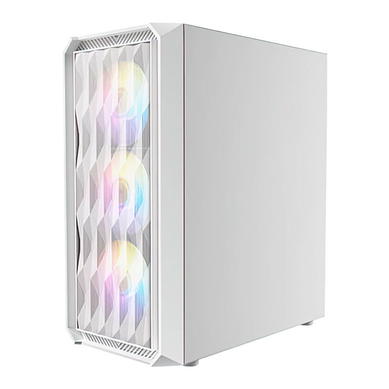 Gabinete Gamer Antec NX292, RGB, Mid-Tower, Lateral de Vidro, com 4 Fans, Branco, NX292-WH
