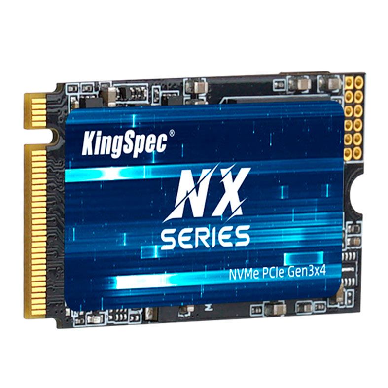 SSD Kingspec, 1TB, M.2 2242, PCIe NVMe, Leitura 3500MB/s, Gravacao 3000MB/s, NXM-1TB-2242