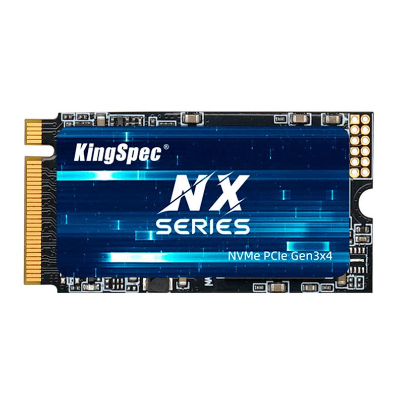 SSD Kingspec, 1TB, M.2 2242, PCIe NVMe, Leitura 3500MB/s, Gravacao 3000MB/s, NXM-1TB-2242