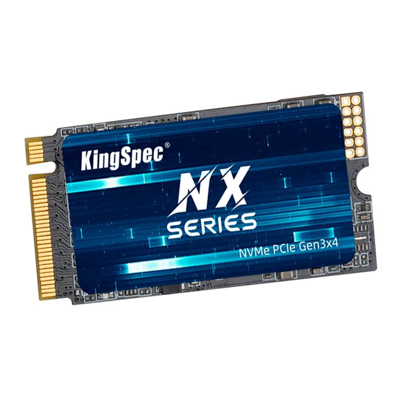 SSD Kingspec, 1TB, M.2 2242, PCIe NVMe, Leitura 3500MB/s, Gravacao 3000MB/s, NXM-1TB-2242