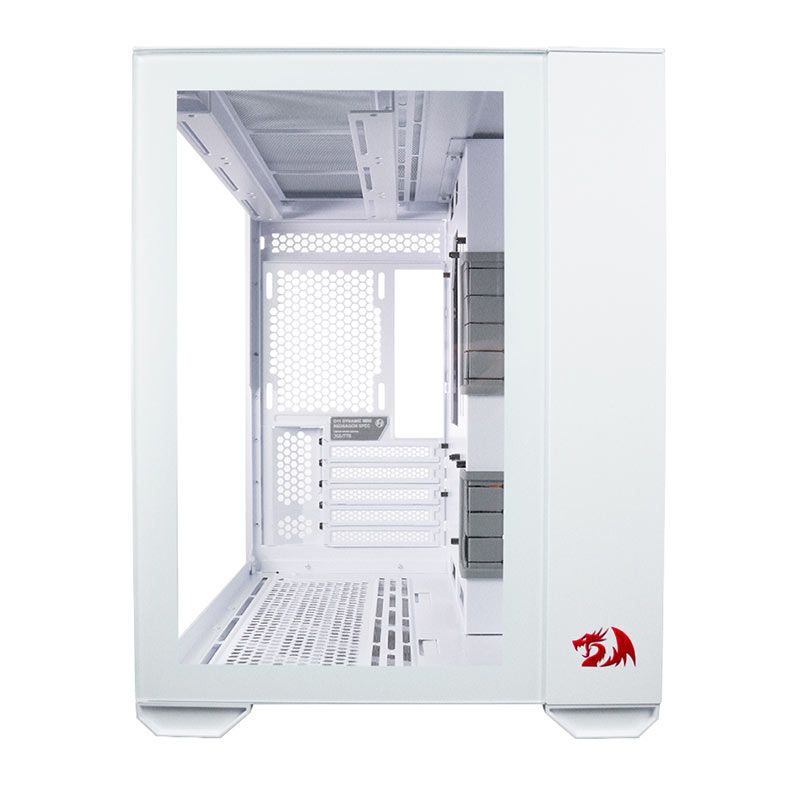 Gabinete Gamer Lian Li O11 Dynamic Mini Redragon Spec, Lateral De Vidro, Branco, O11DMINI-RD-W-WHITE