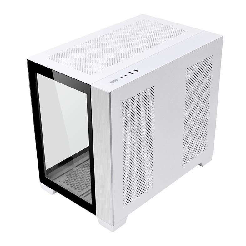 Gabinete Lian Li 011 Dynamic Mini Modular Lateral De Vidro Branco, O11DMINI-W