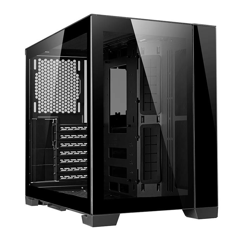 Gabinete Lian Li 011 Dynamic Mini Modular Lateral De Vidro Preto, O11DMINI-X