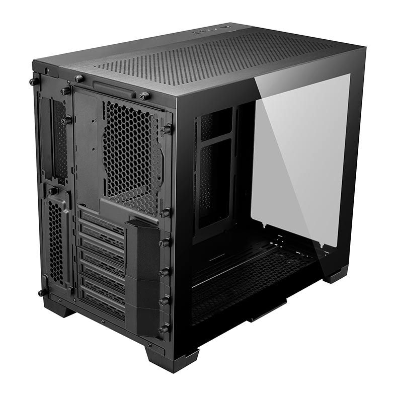 Gabinete Lian Li 011 Dynamic Mini Modular Lateral De Vidro Preto, O11DMINI-X