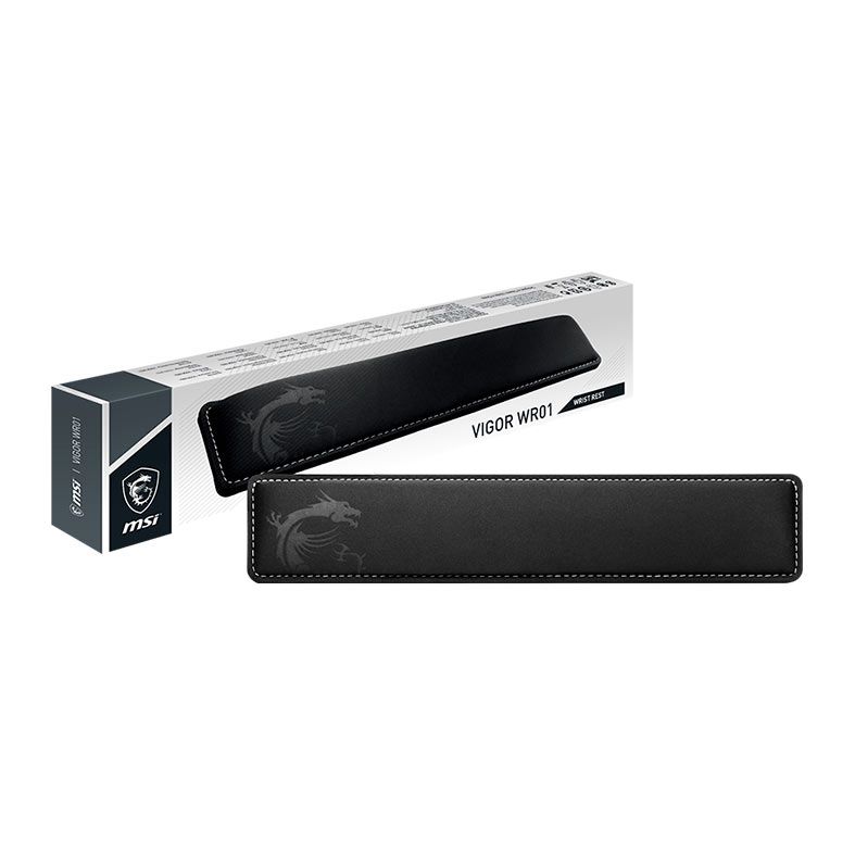 Apoio de Pulso MSI Vigor WR01, 432x86x25mm, Preto, VIGOR-WR01-WRIST-REST