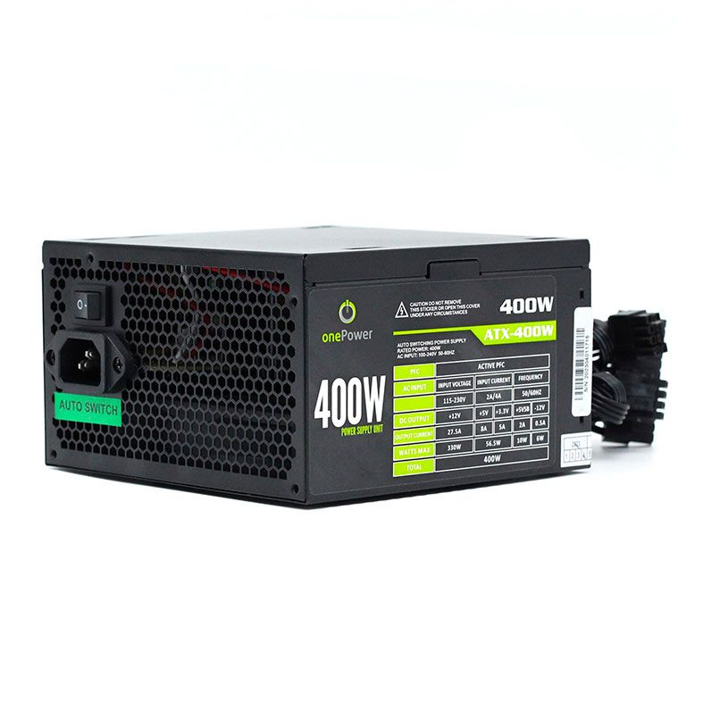 Fonte OnePower 400W, Preto, ONEPOWER-400W