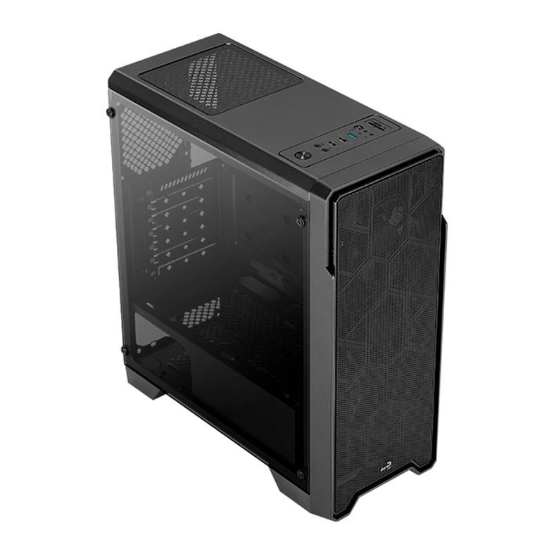 Gabinete AeroCool ORE Vidro Temp Preto, ORE-SATURN-FRGB-G-BK-v1