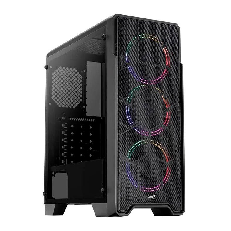 Gabinete AeroCool ORE Vidro Temp Preto, ORE-SATURN-FRGB-G-BK-v1