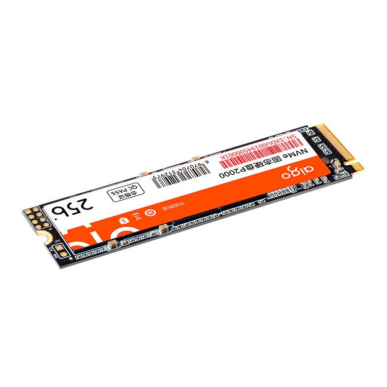 SSD Aigo P2000, 256GB, M.2 2280, PCIe NVMe, Leitura 2000 MB/s, Gravacao 1600 MB/s, P2000-256G