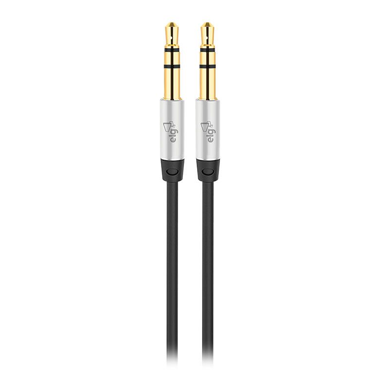 Cabo P2xP2 Para Audio Estereo ELG, 1m, Preto, P3510HD