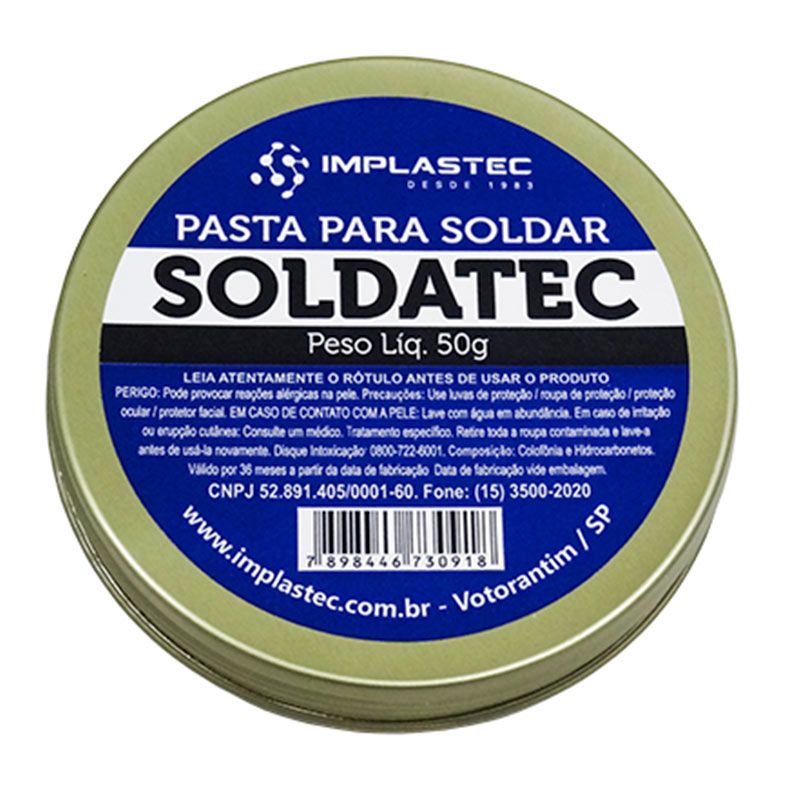 Pasta Para Solda Implastec, 50g, PASO5020CX