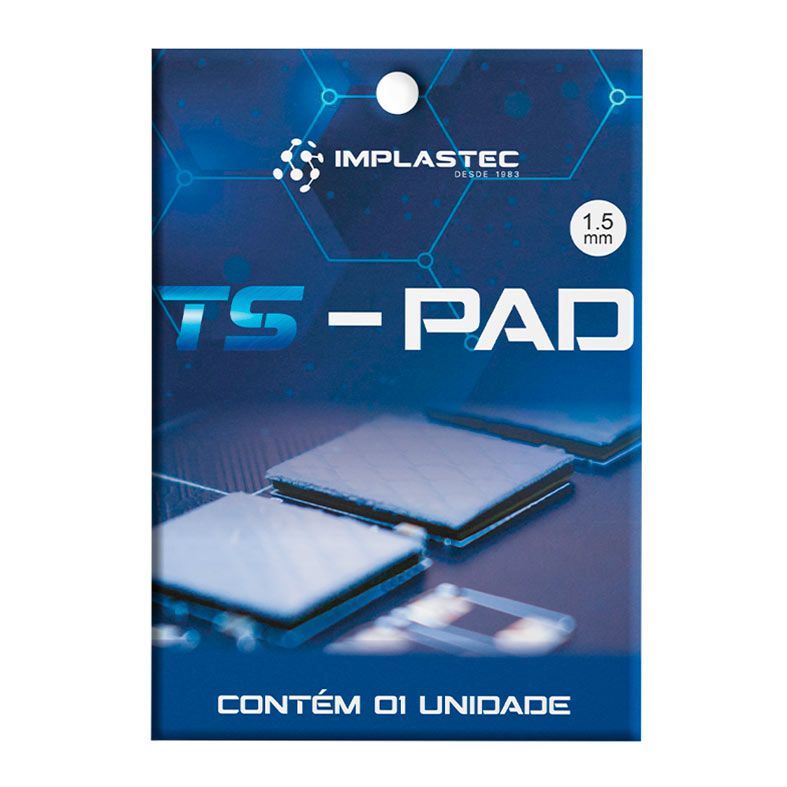 Thermal Pad Implastec TS-PAD, 10x10x1.5mm, PATSPAD15