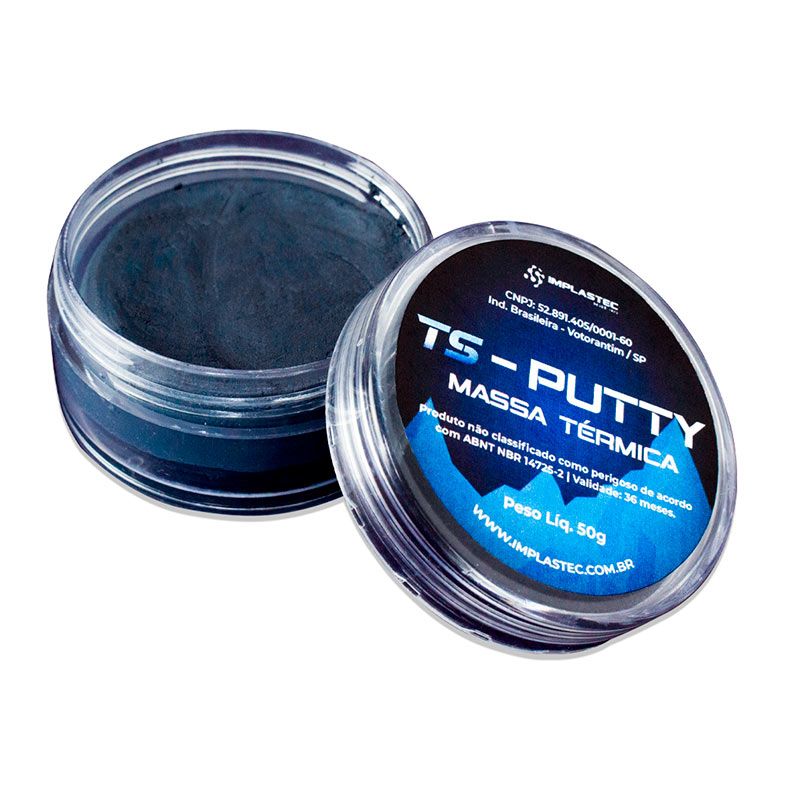 Massa Termica Implastec TS PUTTY, 50g, Edicao Limitada Black, PATSPT0050PT