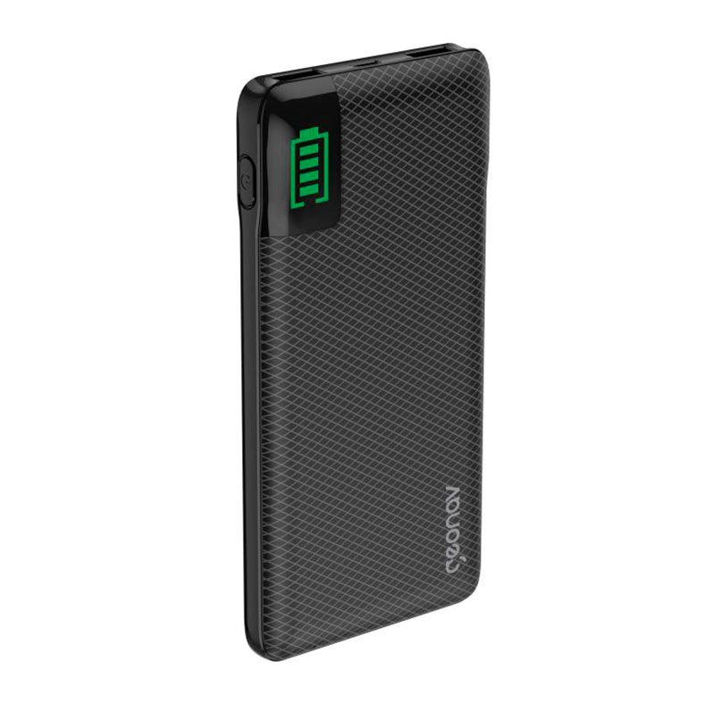 Carregador Portatil Geonav, 10000mAh, USB, USB-C, Preto, PB10KBK